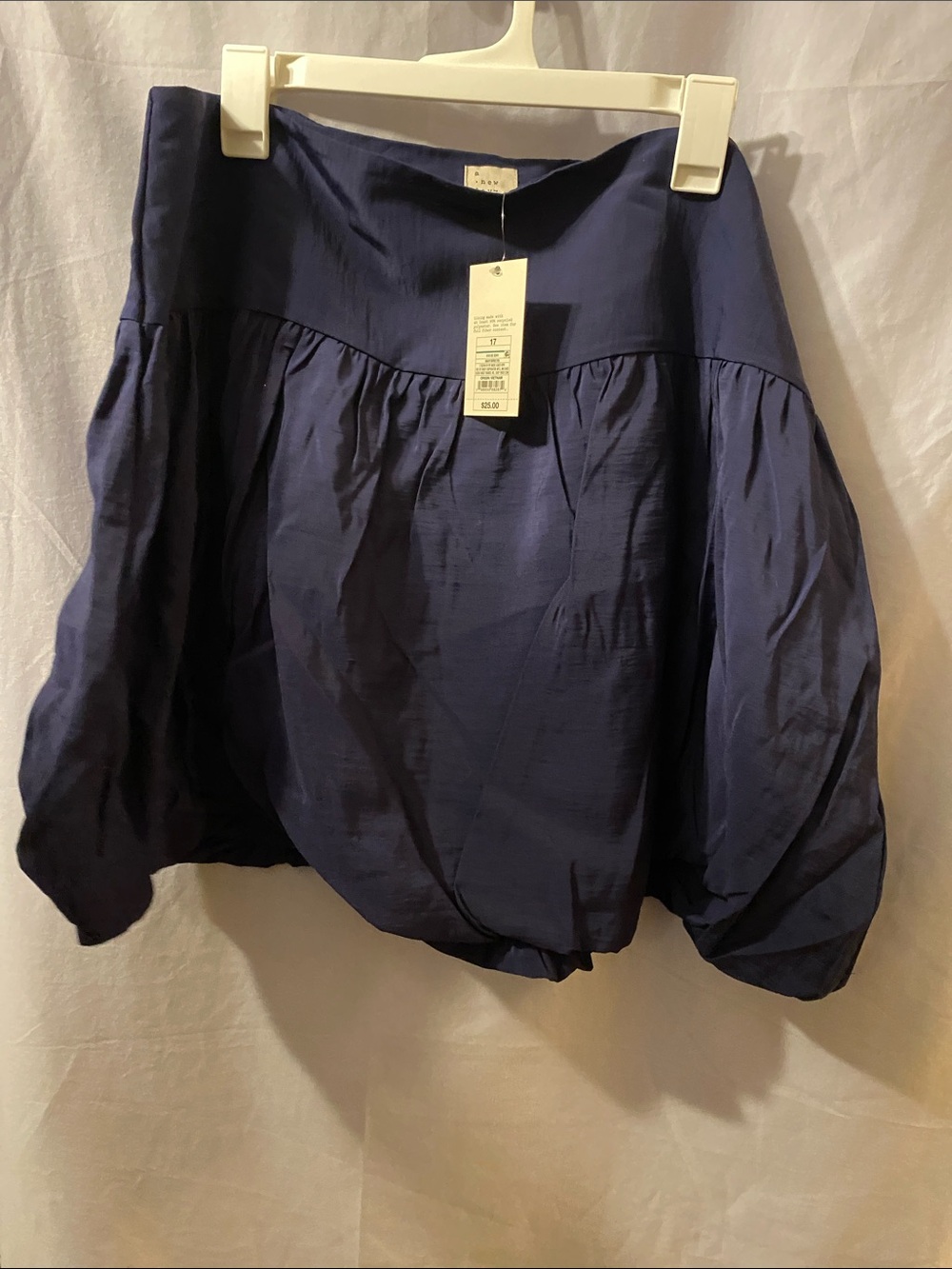 a new day Navy A-Line Balloon Skirt